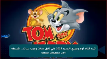 تردد قناة توم وجيري الجديد 2025 على نايل سات وعرب سات.. اضبطه الآن بخطوات سهلة